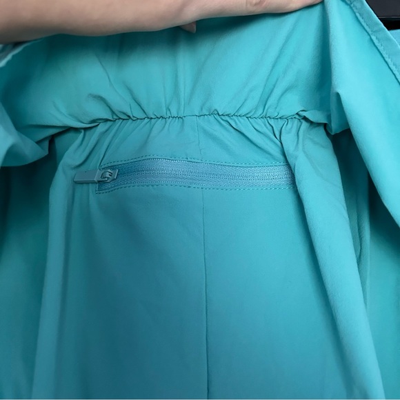 PopFlex On The Run Ruffle Athletic Workout Shorts Blue Size 1x - Picture 6 of 10